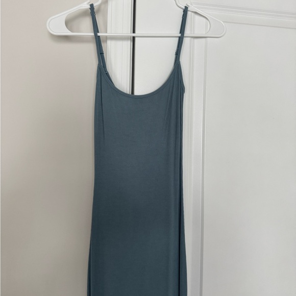 Skims Soft Lounge Fits Everyone Long Slip Dress Light Blue Size: XS - Picture 8 of 8